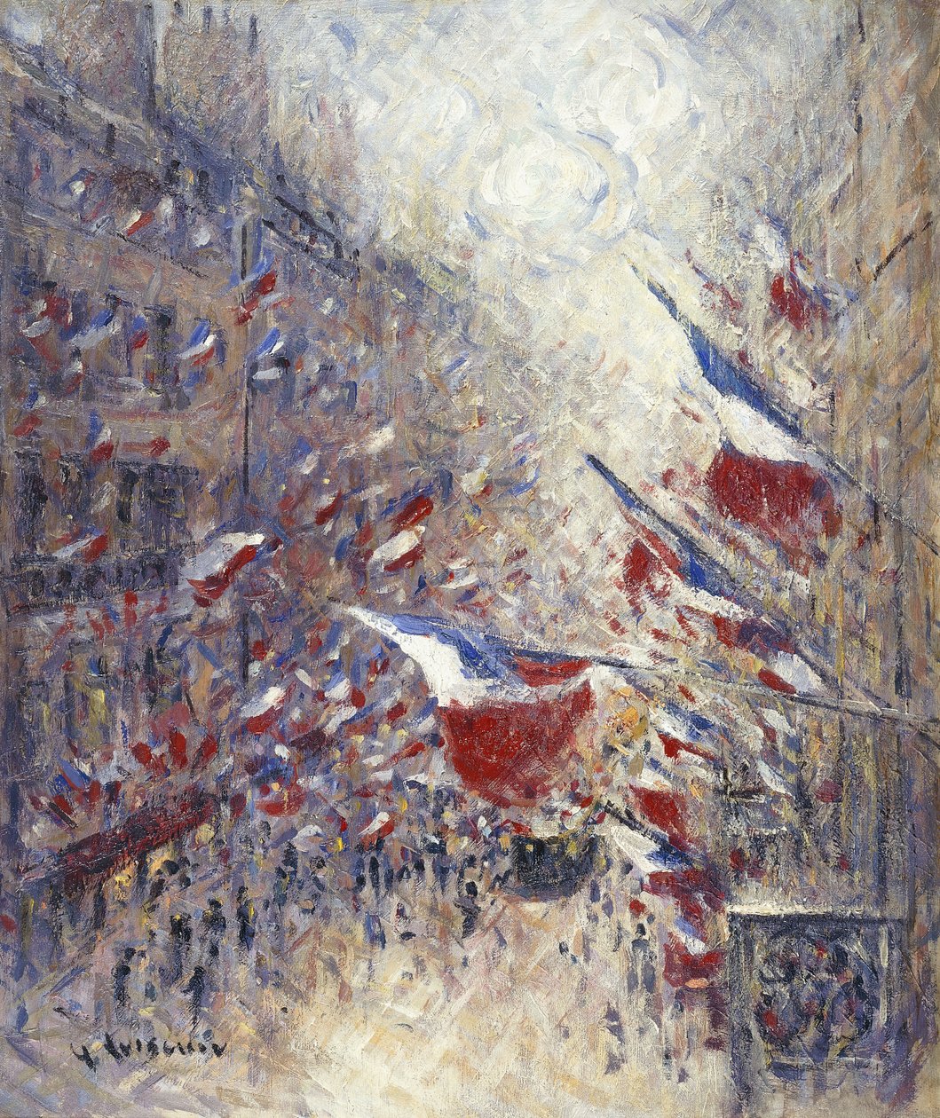 The Fourteenth of July in Paris by Gustave Loiseau