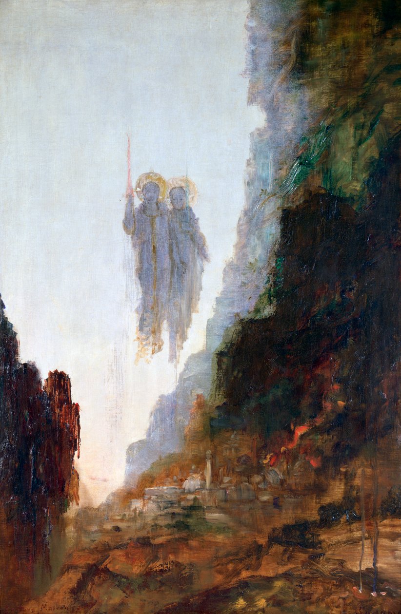 Angels of Sodom, c. 1846-1898 by Gustave Moreau