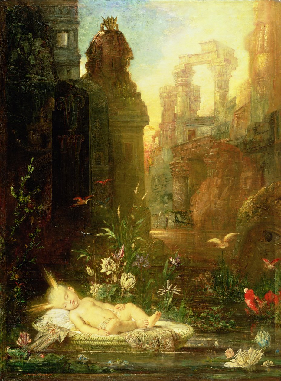 The Infant Moses by Gustave Moreau