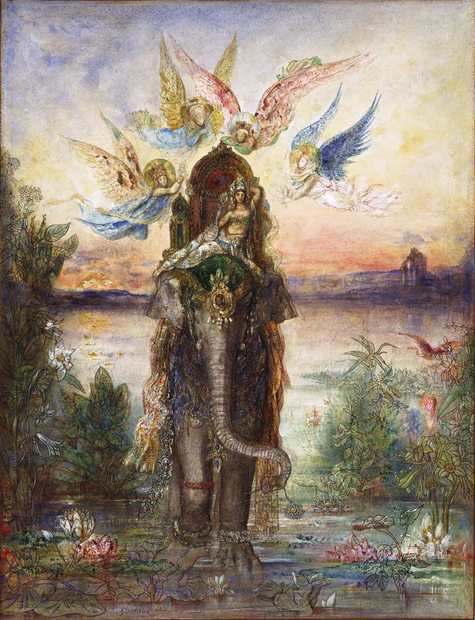 The Sacred Elephant Péri by Gustave Moreau