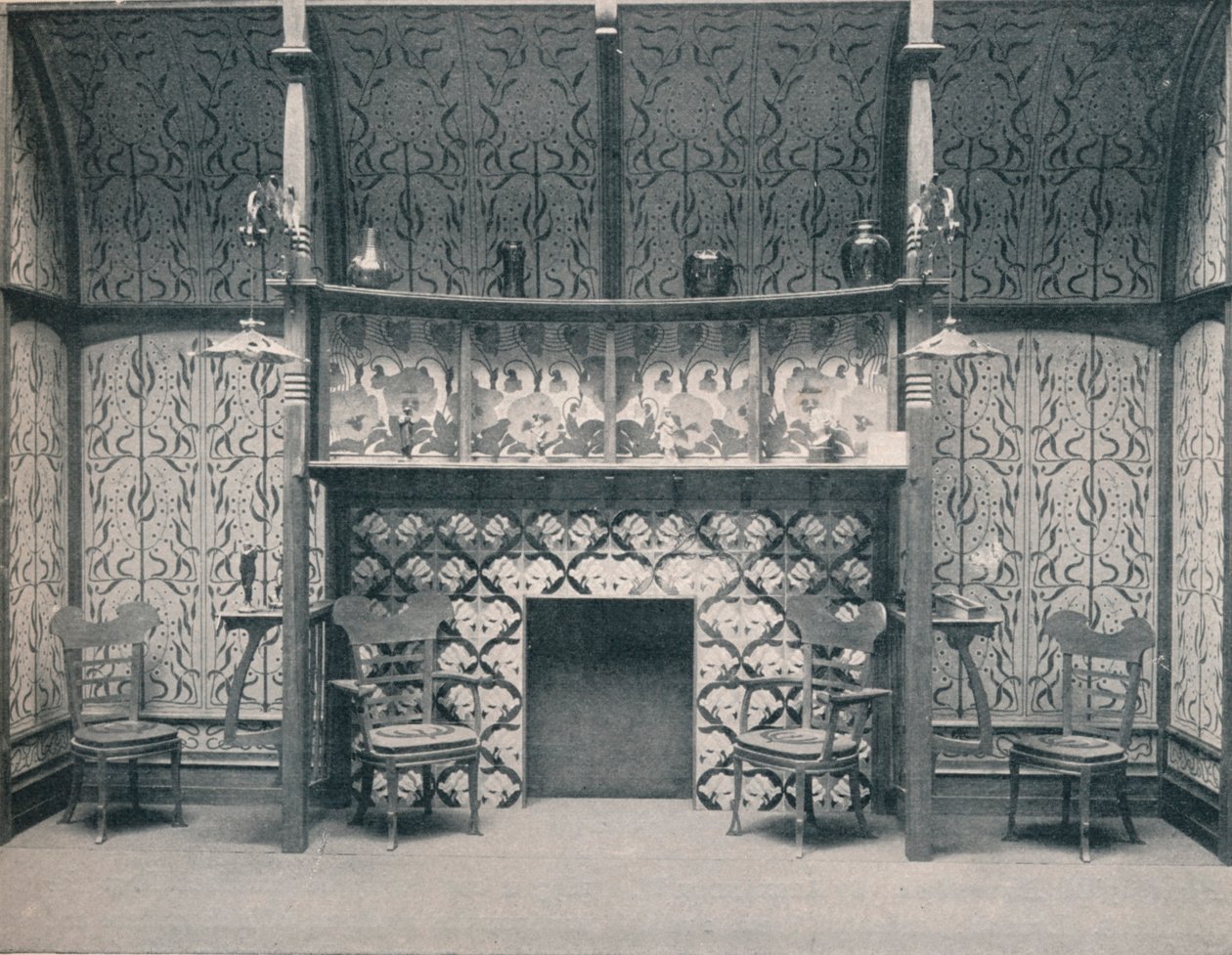 Ingle-Nook Designed by G. Serruier by Gustave Serrurier Bovy