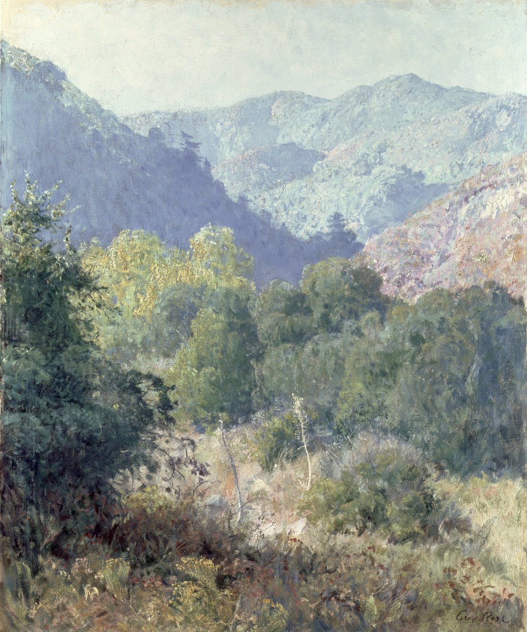 View of the San Gabriel Mountains by Guy Rose