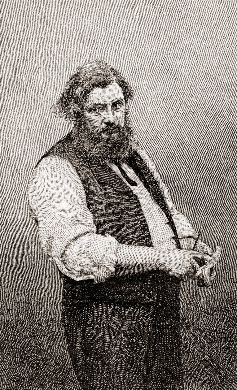 Jean Désiré Gustave Courbet, from The Century Illustrated Monthly Magazine, published 1884 by H. Velten