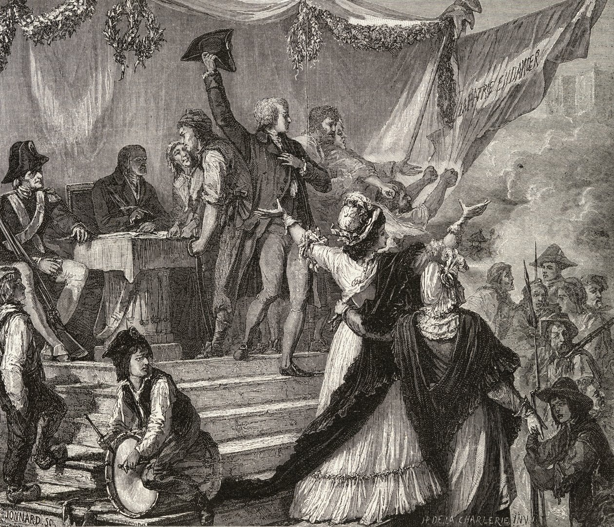 Enrolment of Volunteers into the National Guard in 1791 by H. de la Charlerie