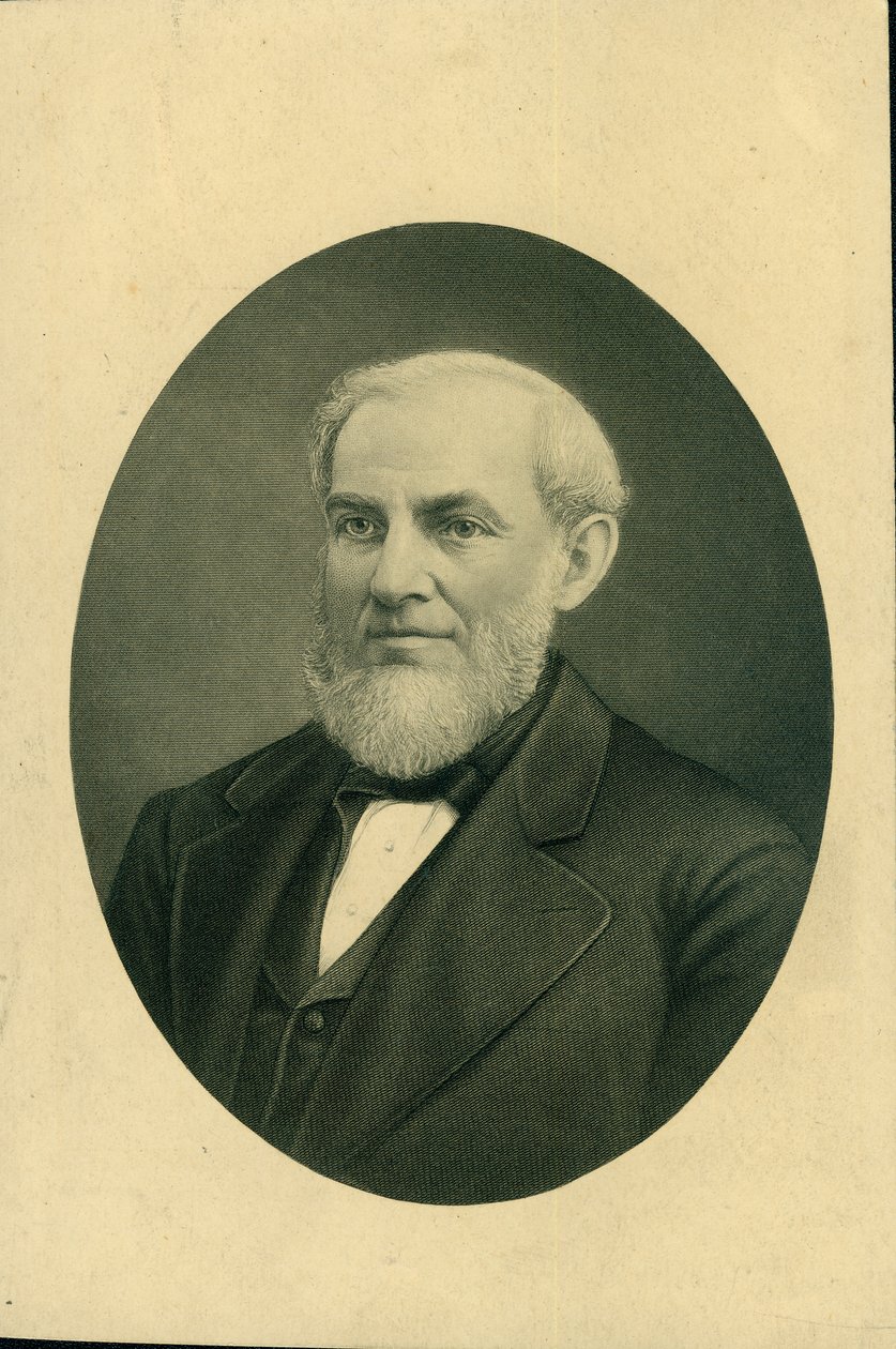 Bust Portrait of Giles Franklin Filley Wearing a Suit and Vest, and Turned to the Left by H.B. Hall and Sons