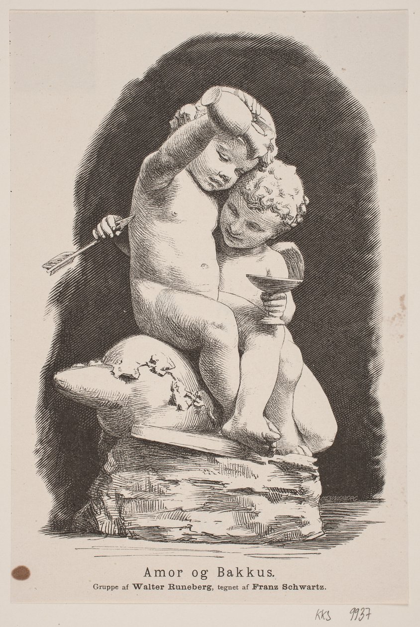 Amor and Bacchus by H. C. Henneberg