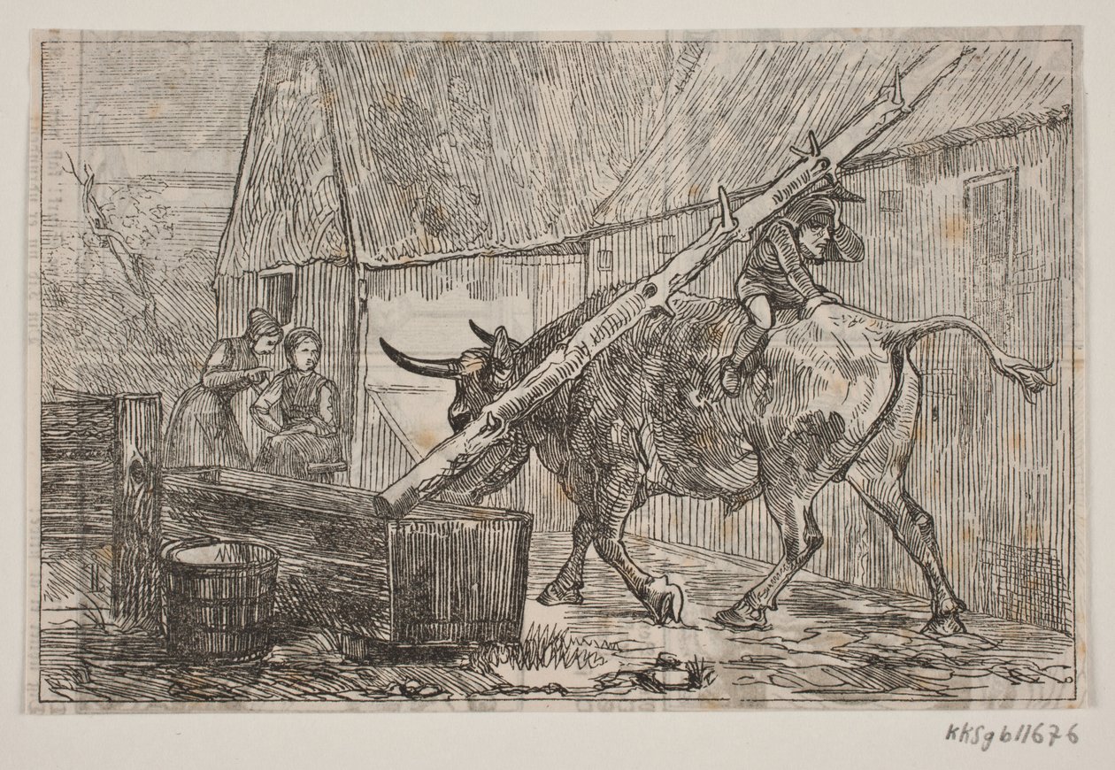 Nissen Riding on the Ox by H. C. Henneberg