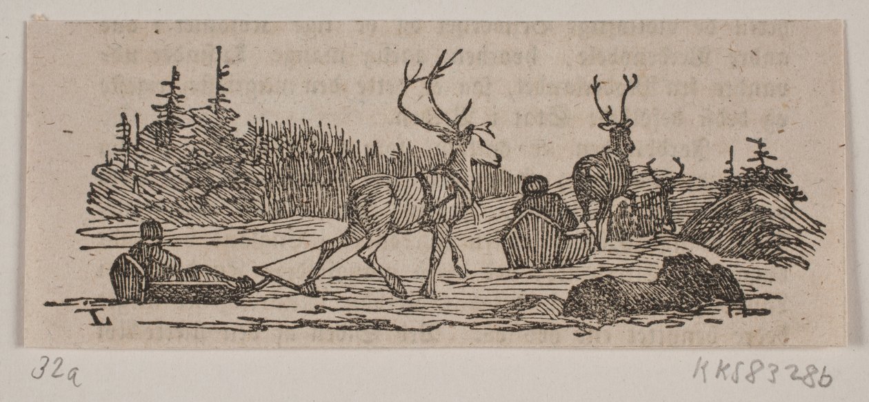 Sleigh Ride with Reindeer by H. C. Henneberg