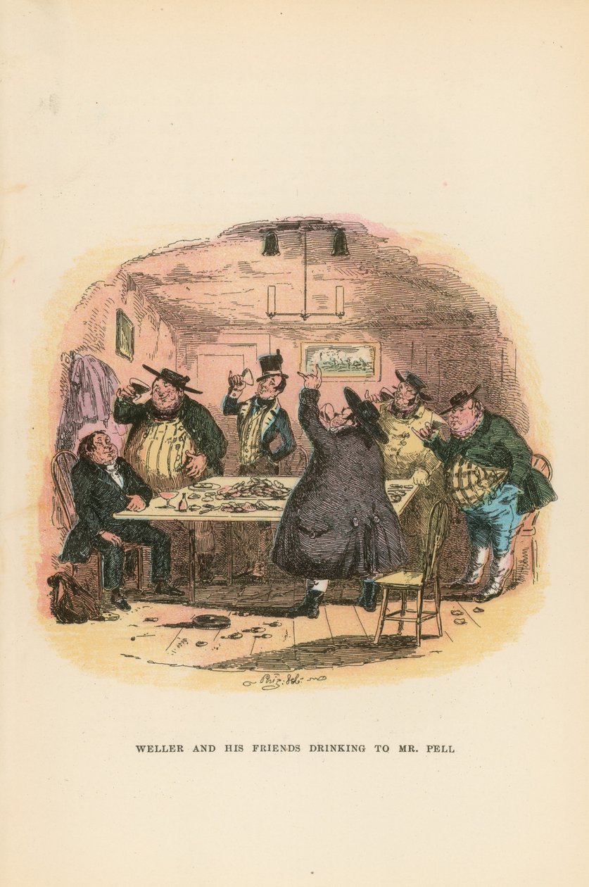 Illustration for Pickwick Papers by Hablot Knight Browne