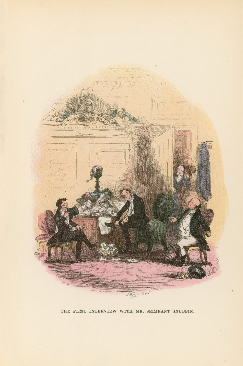 Illustration for Pickwick Papers by Hablot Knight Browne