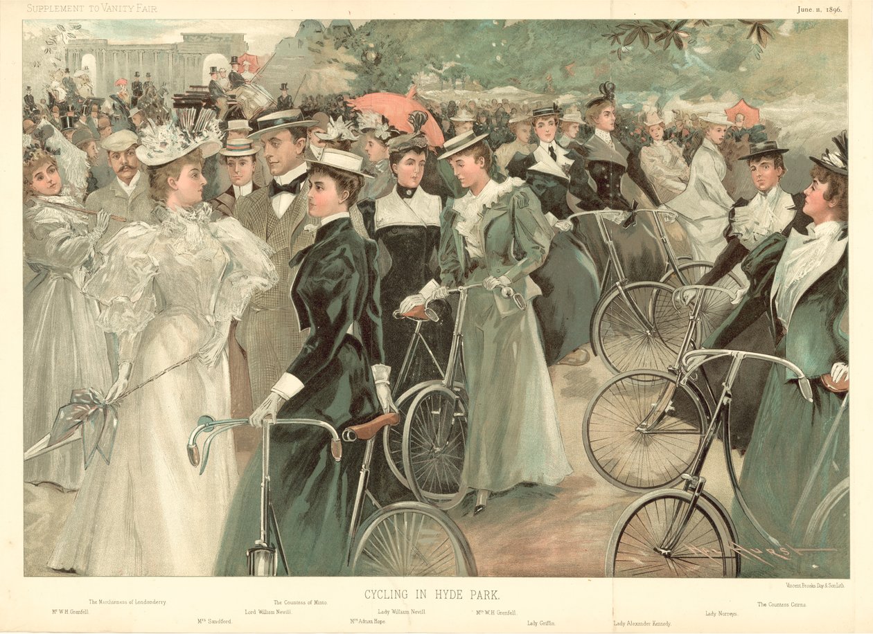 Cycling in Hyde Park by Hal Hurst