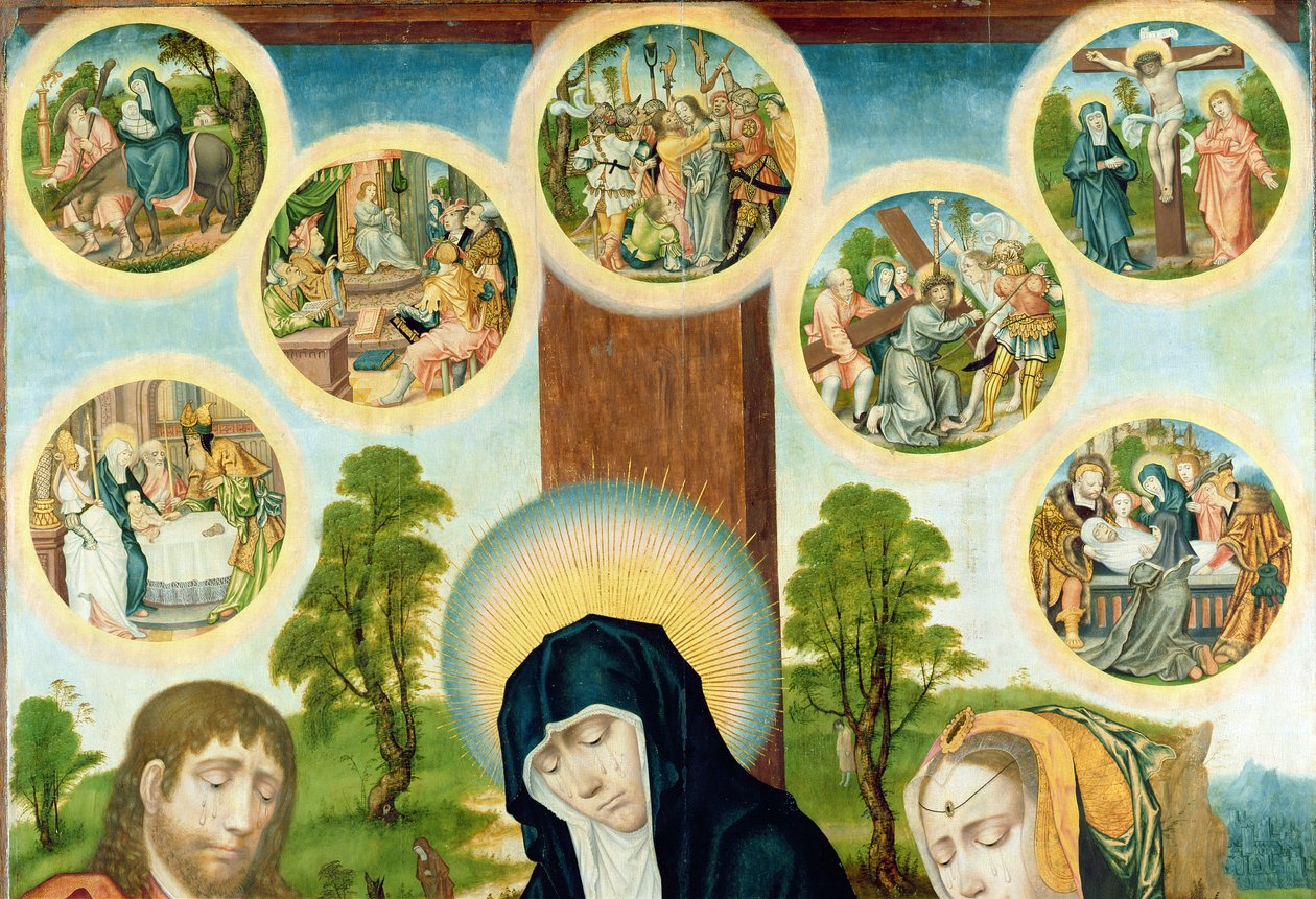 The Lamentation of the Dead Christ (detail) by Hamburg Master