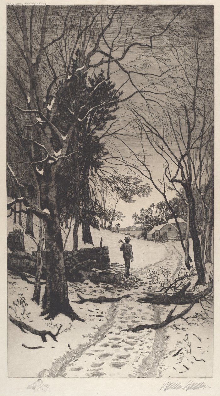 Untitled (Winter Landscape) by Hamilton Hamilton