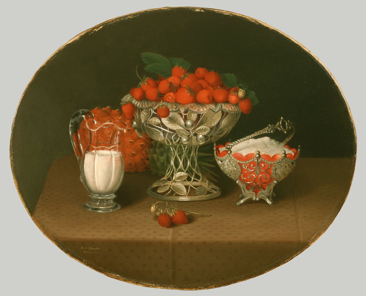 Still Life with Strawberries by Hannah Brown Skeele
