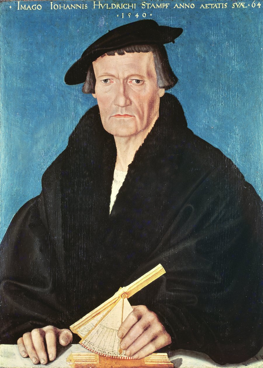 Portrait of Ulrich Stampfer, 1540 by Hans Asper