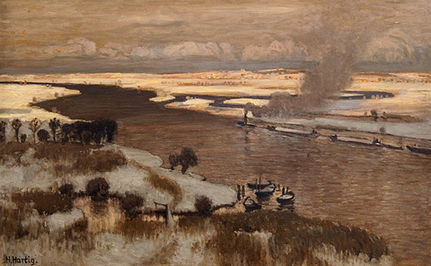 Oder Landscape by Hans Hartig