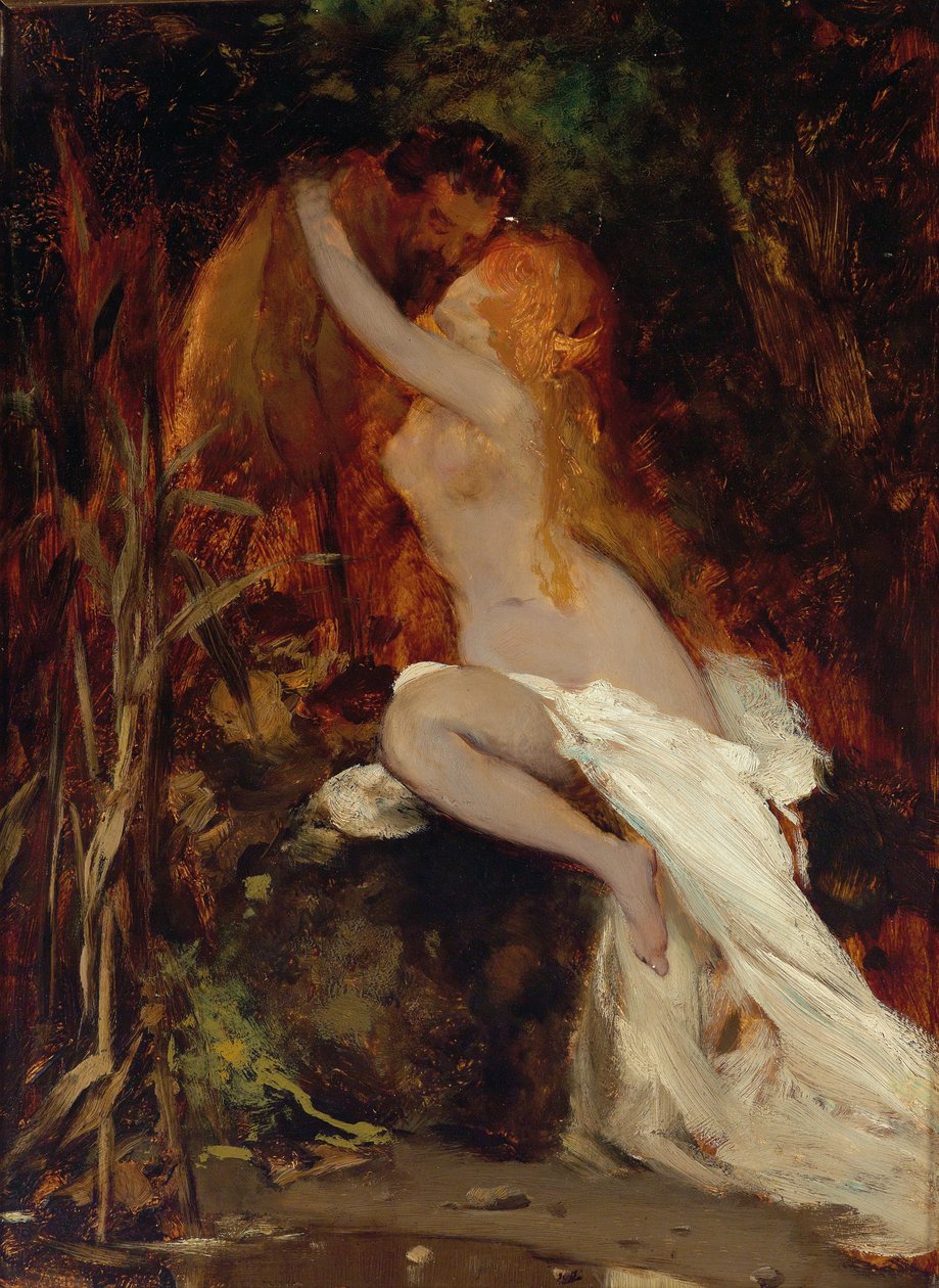 Faun and Nymph by Hans Makart