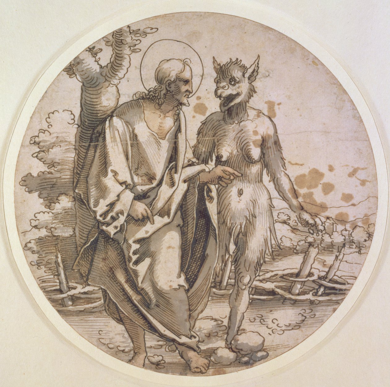 The Temptation of Christ, c.1522 by Hans Sebald Beham