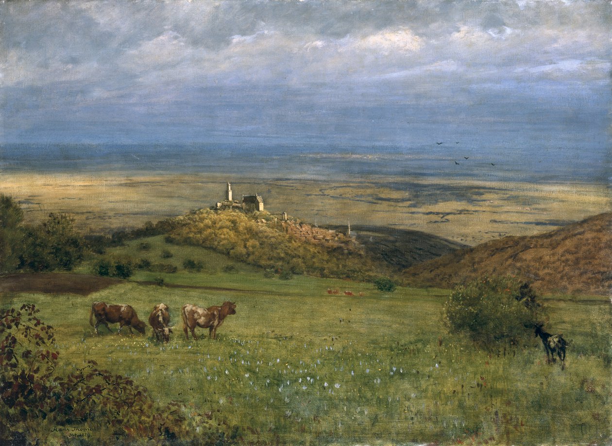 View of Kronberg in Taunus, Germany, 1879 by Hans Thoma