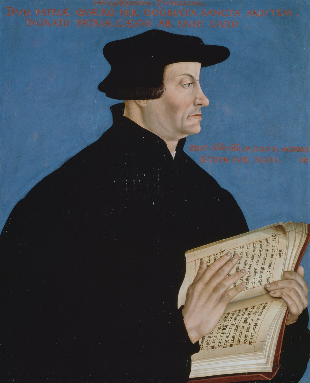 Portrait of Huldrych Zwingli by Hans Asper