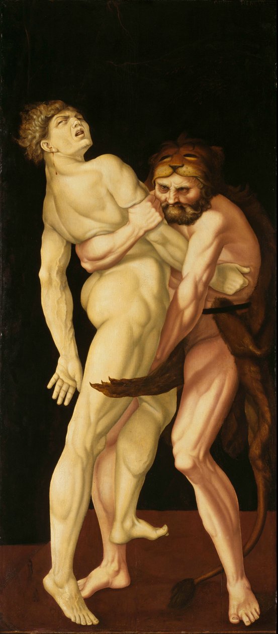 Hercules and Antaeus by Hans Baldung Grien