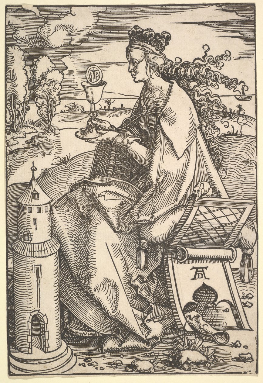 St. Barbara by Hans Baldung