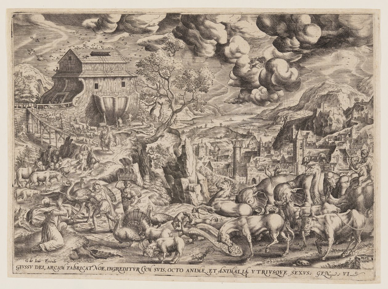 The Pairs of Animals Entering the Ark by Hans Bol