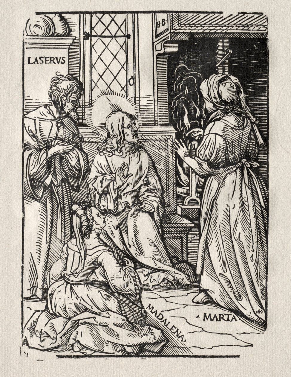 Christ in the House of Lazarus by Hans Burgkmair