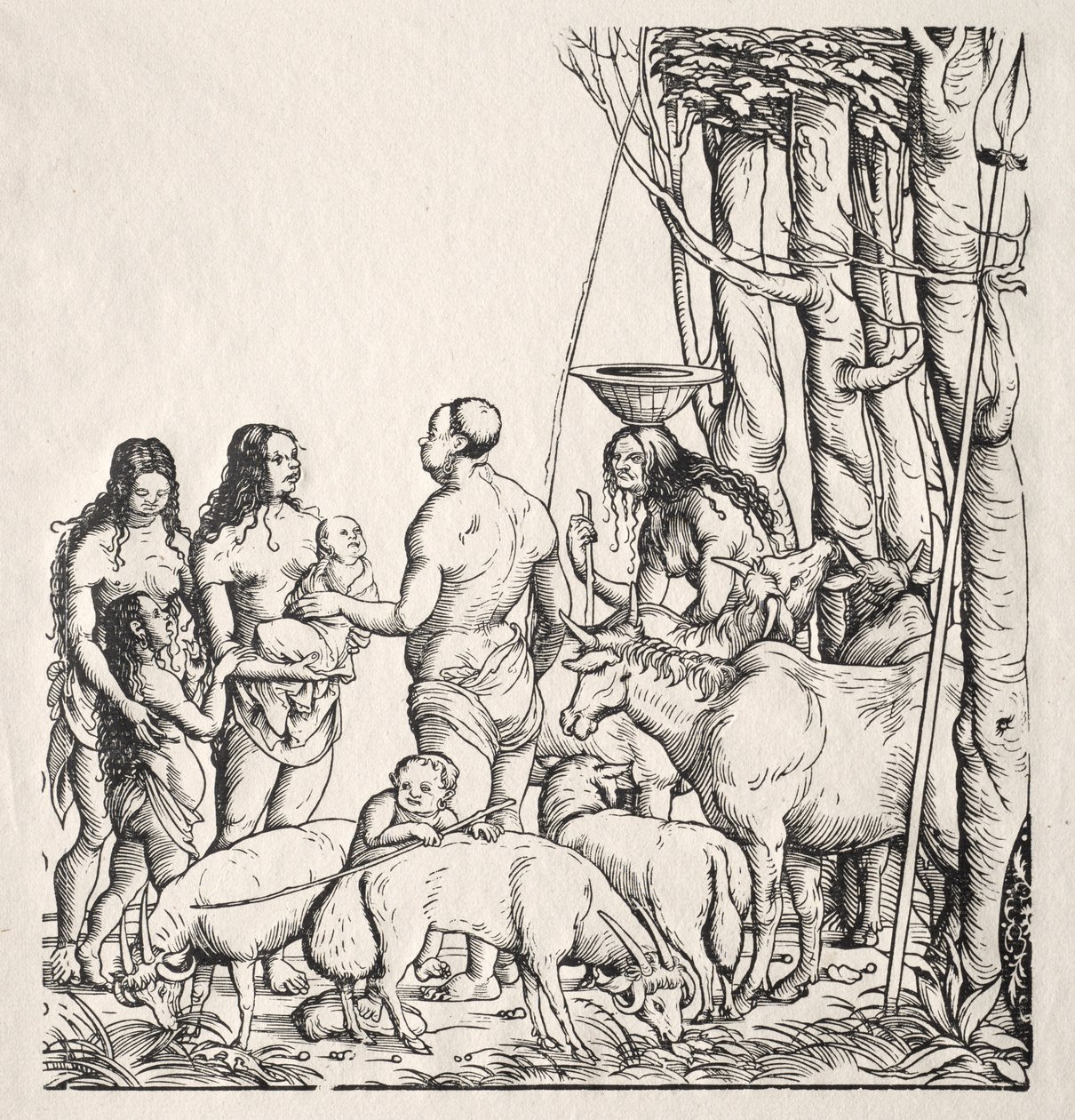 Hottentots with Herd by Hans Burgkmair