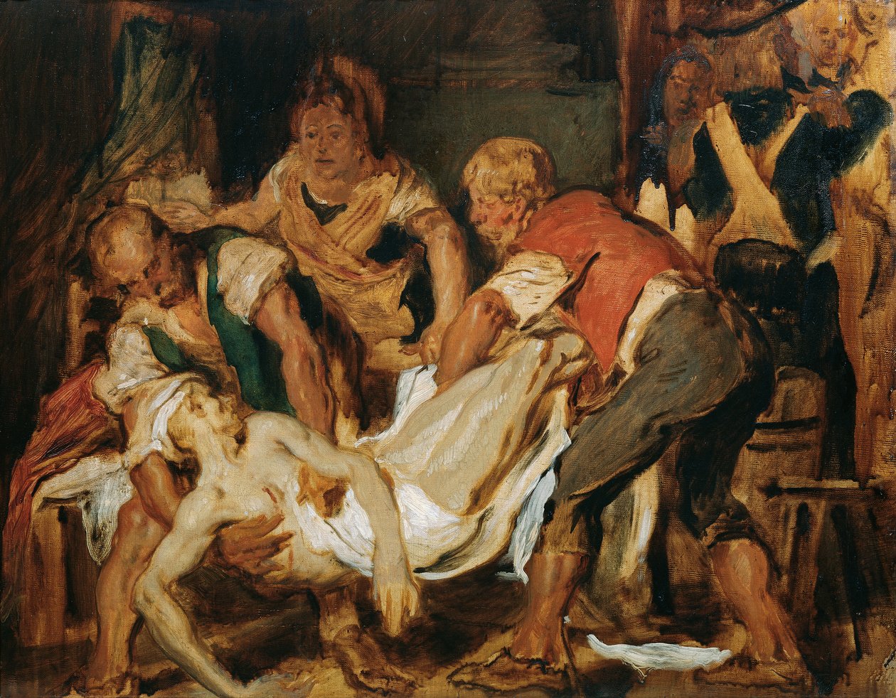 The Recovery of the Body of Jean-Paul Marat by Hans Canon