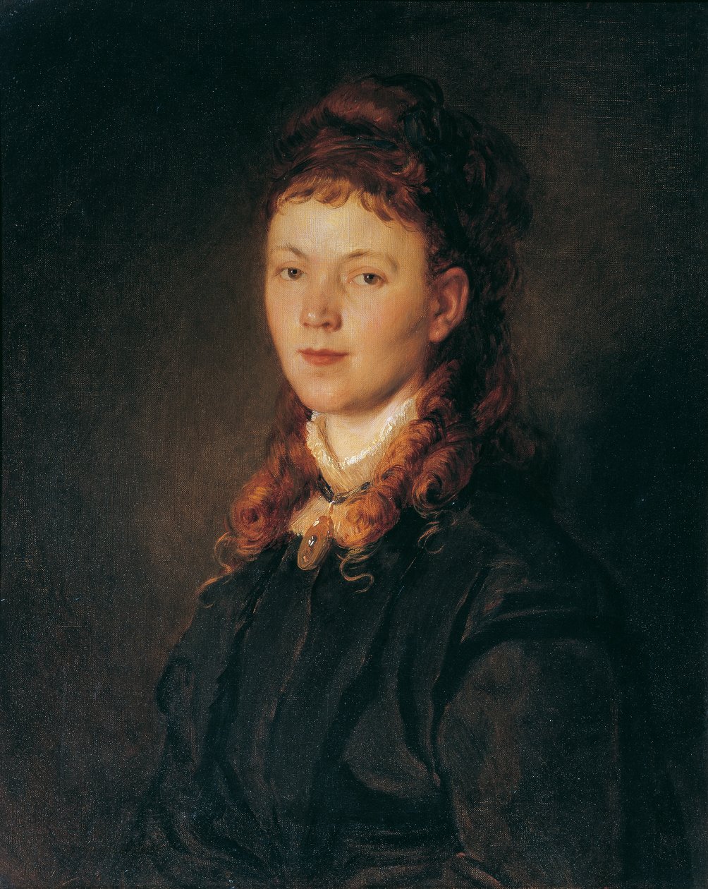 Girl with Red-Blonde Hair by Hans Canon