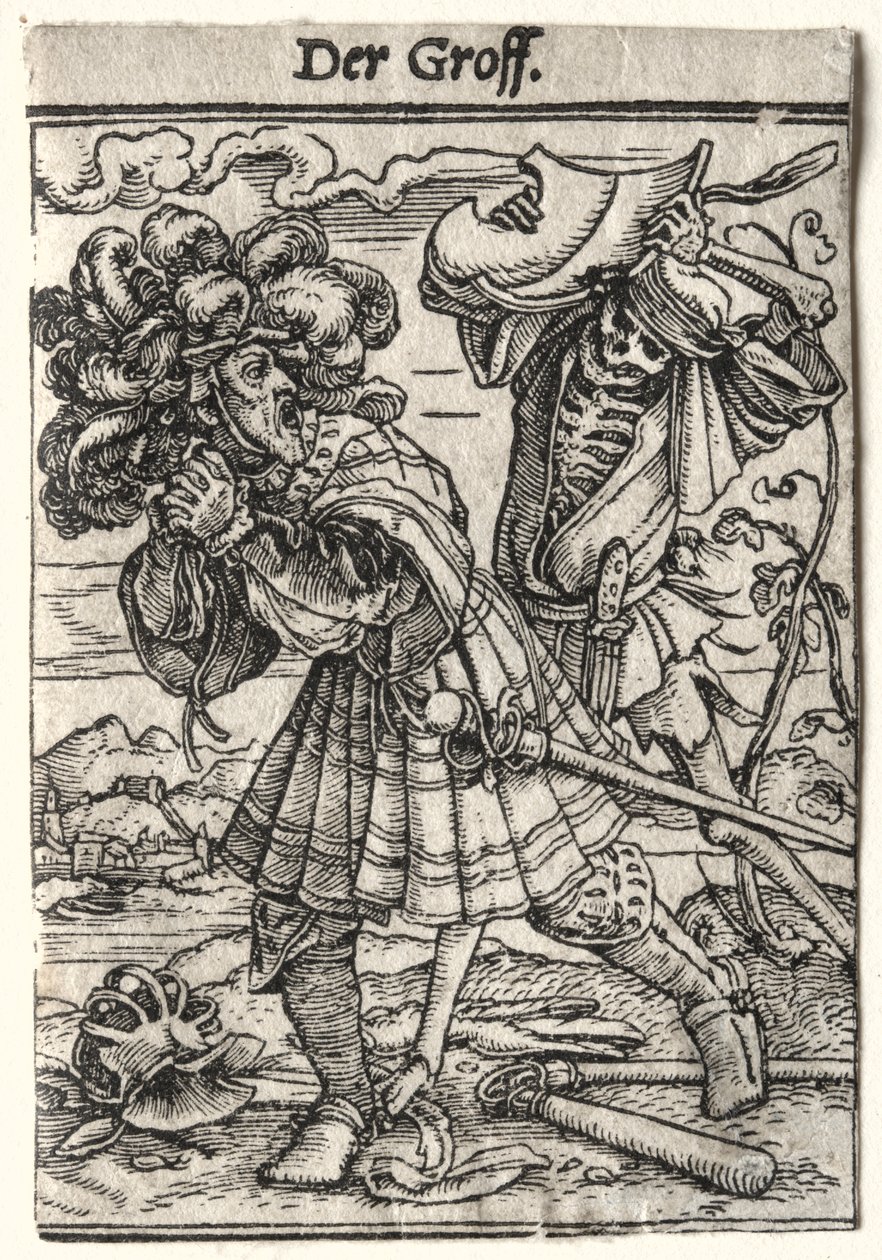 Dance of Death: The Count by Hans Holbein