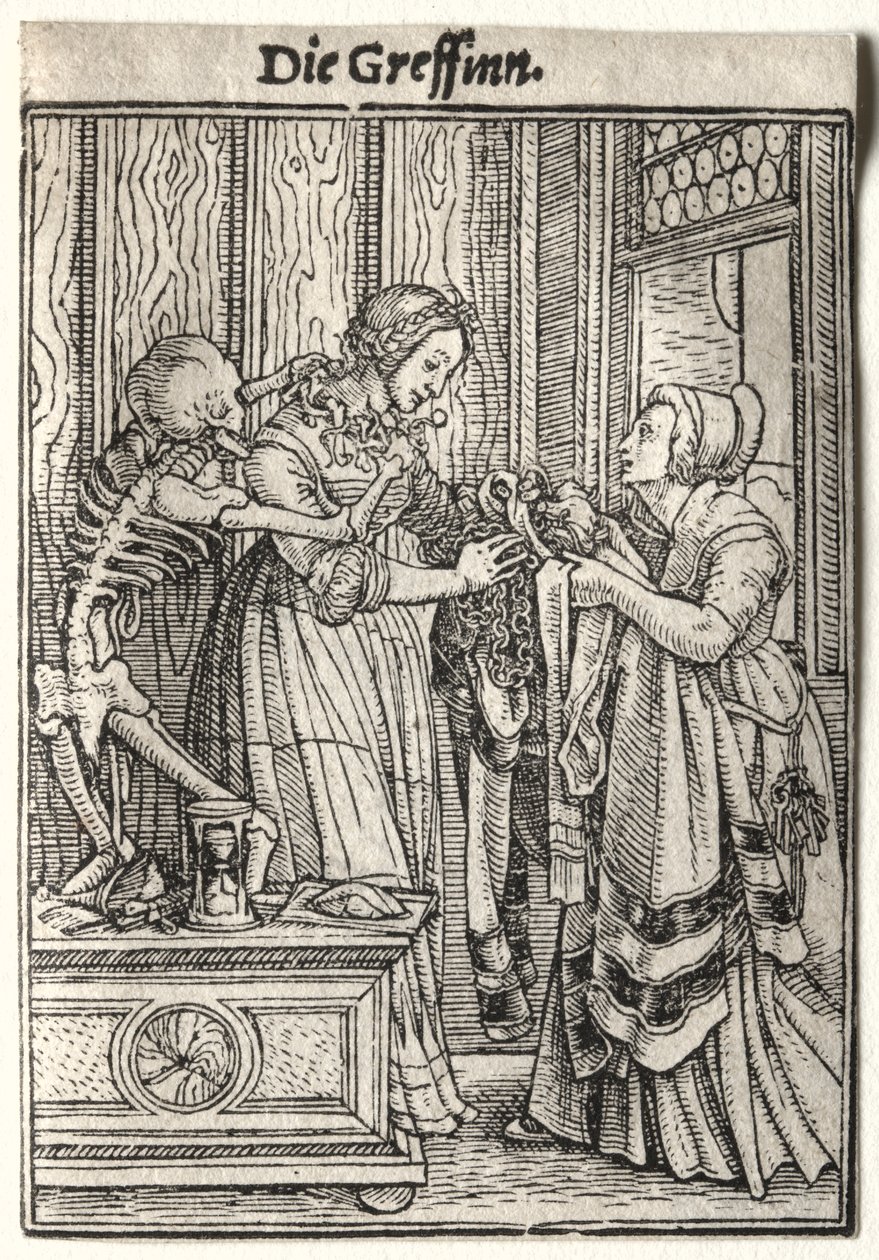 Dance of Death: The Countess by Hans Holbein