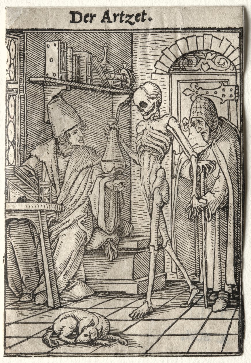 Dance of Death: The Doctor by Hans Holbein