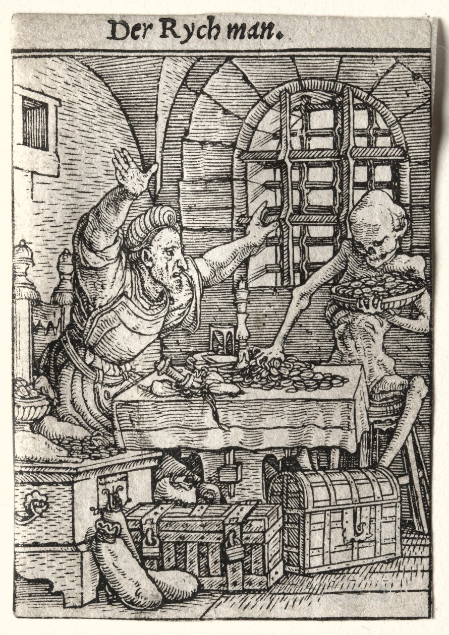 Dance of Death: The Miser by Hans Holbein
