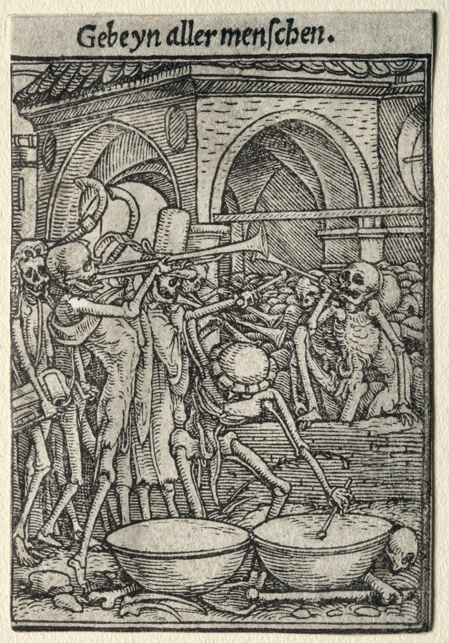 Dance of Death: The Trumpeters of Death by Hans Holbein