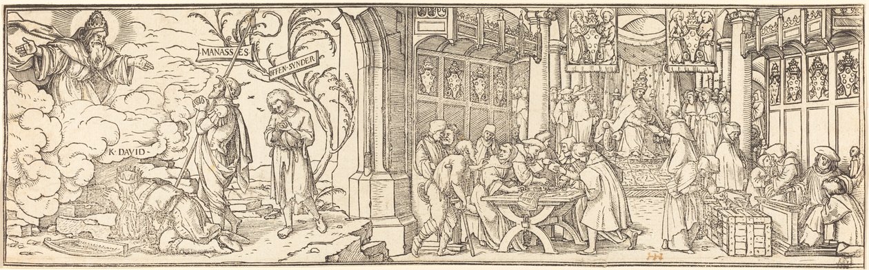 Traffic in Indulgences by Hans Holbein der Jüngere