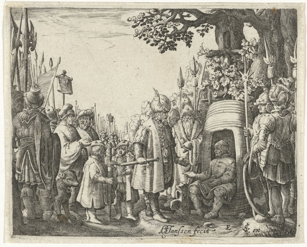 Alexander the Great and Diogenes by Hans Janssen