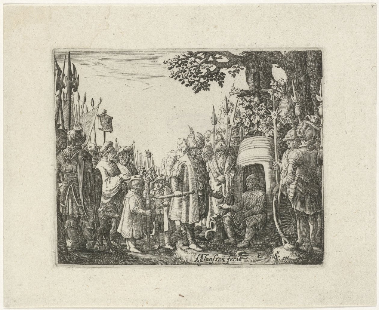 Alexander the Great and Diogenes by Hans Janssen