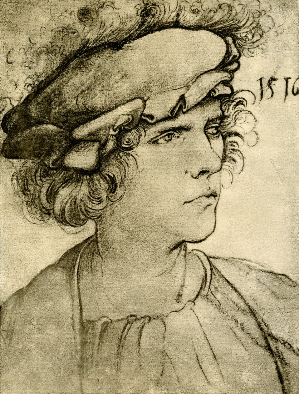 Portrait of a Stranger by Hans Leonard Schaufelein