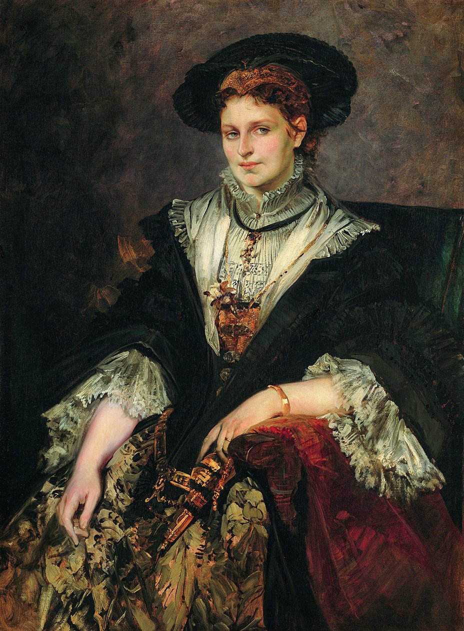 Portrait of Bertha von Piloty by Hans Makart
