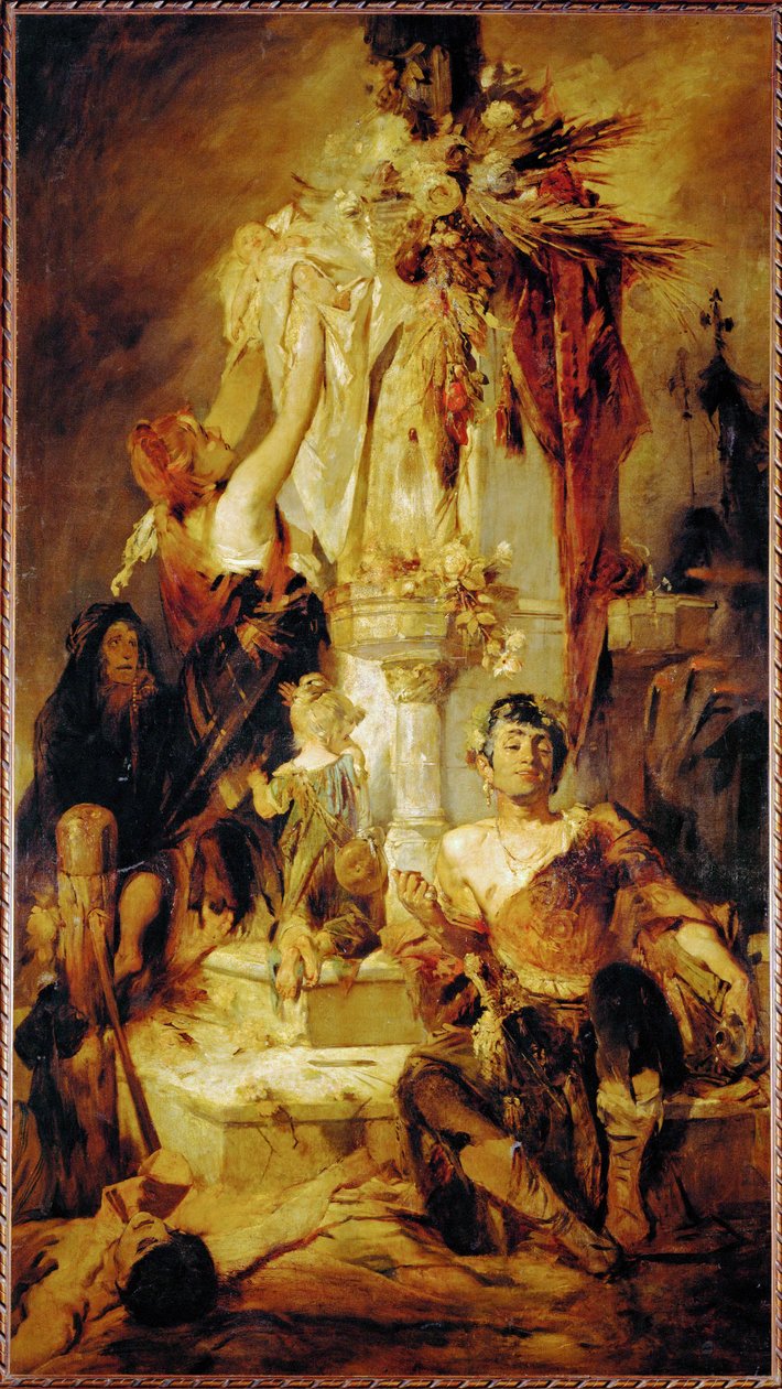 Sacrificial Scene by Hans Makart