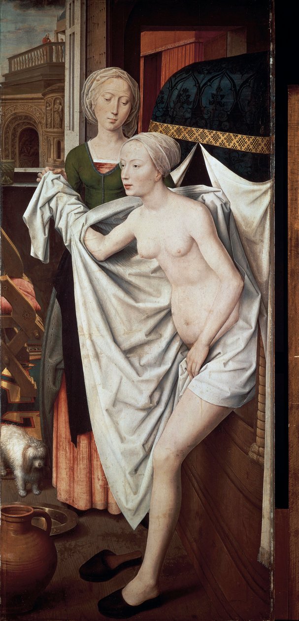 Bathsheba at her bath by Hans Memling
