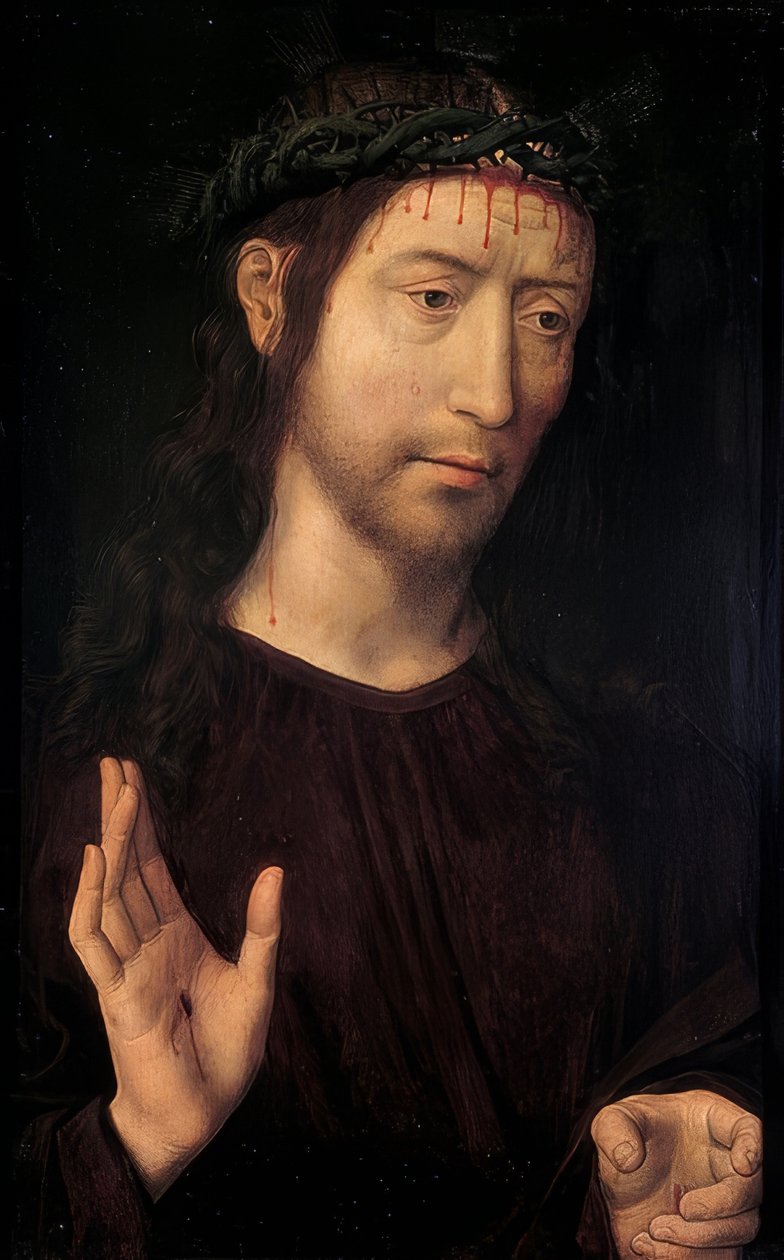 The Suffering Christ. 1480-90 by Hans Memling