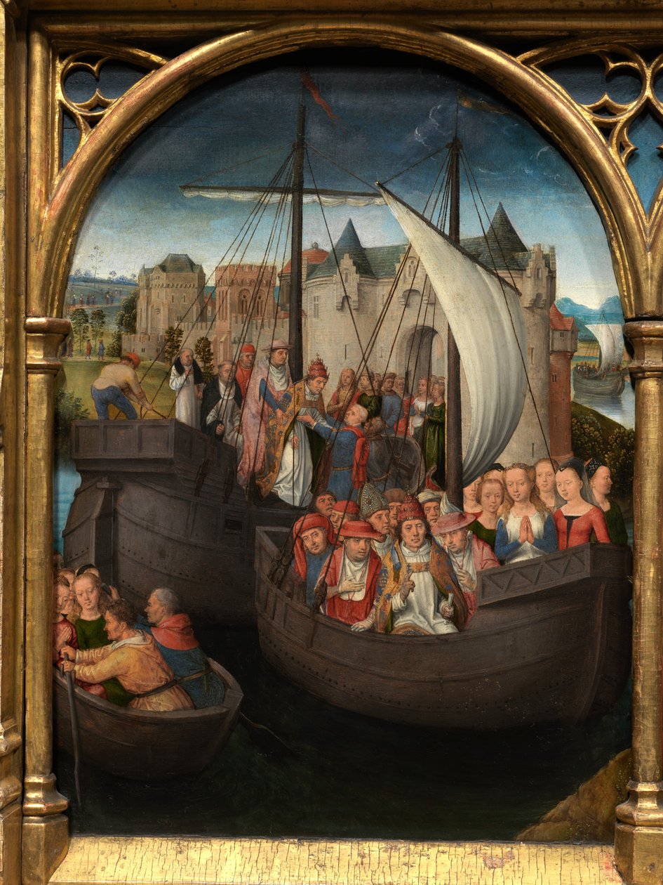 Detail of the Reliquary of Saint Ursula by Hans Memling