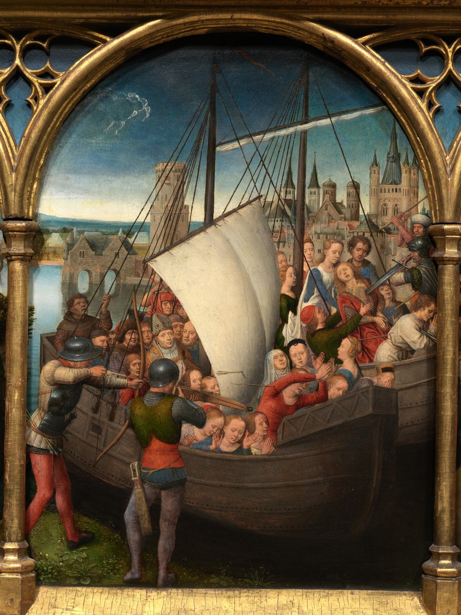 Detail of the Reliquary of Saint Ursula by Hans Memling