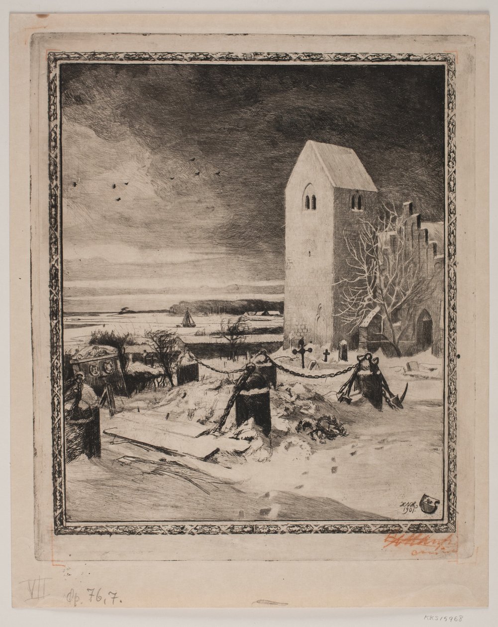 High on a Branch. VI. The Cemetery by Hans Nikolaj Hansen