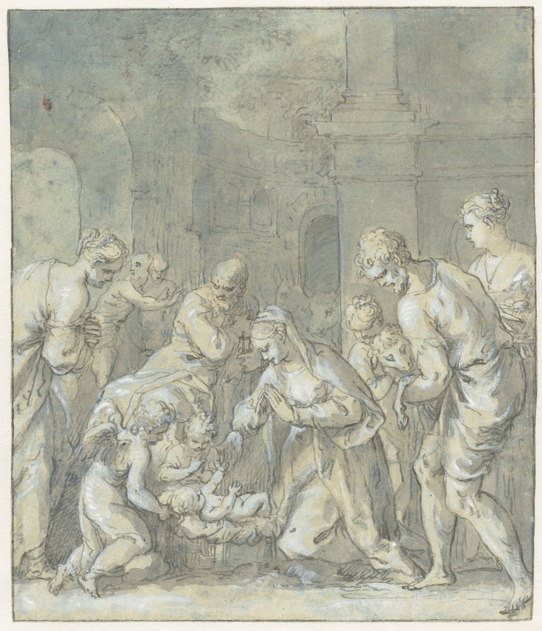 The Adoration of the Shepherds by Hans Rottenhammer (I)