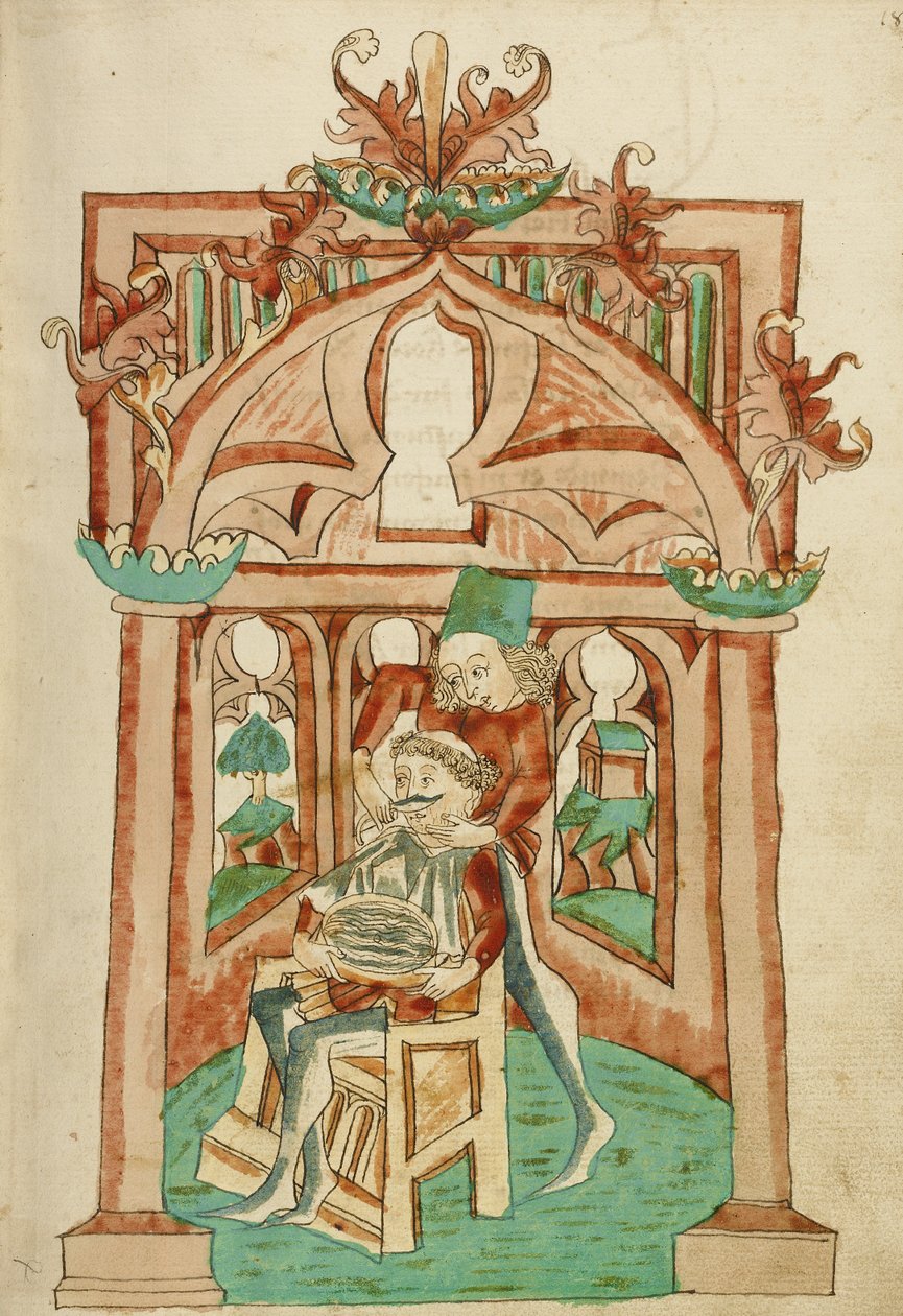 The Hermit Being Shaved by Hans Schilling