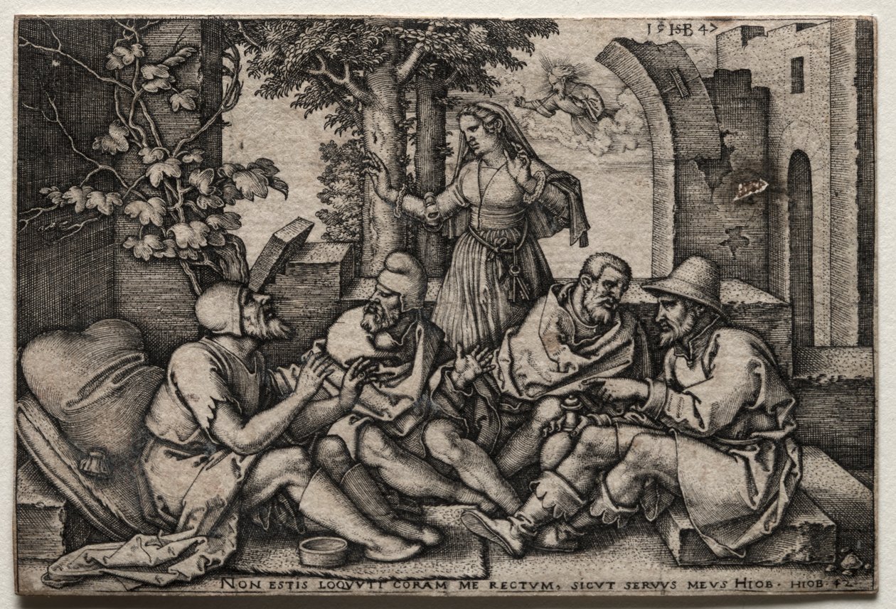 Job and His Friends by Hans Sebald Beham